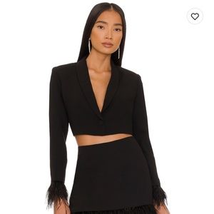 Cropped Black Blazer